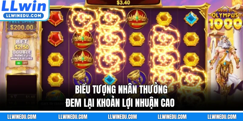 Biểu tượng nhân thưởng đem lại khoản lợi nhuận cao
